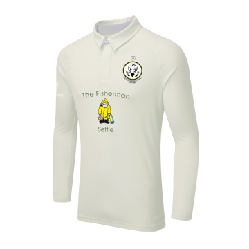 DUAL LONG SLEEVE CRICKET SHIRT (WOMENS)-Ivory
